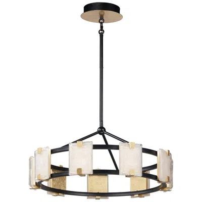Maxim Radiant 26 3/4" Wide Black And Gold Leaf Led Pendant Light