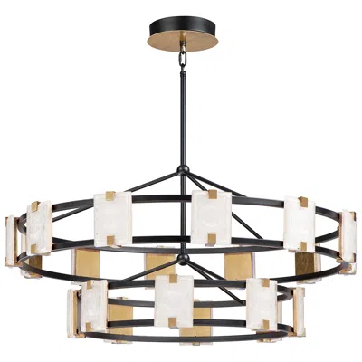 Maxim Radiant 41 3/4"w Black Gold 20-light Led Chandelier
