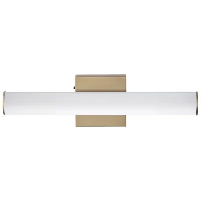 Maxim Rail 18" Wide Natural Aged Brass Led Bath Vanity 5cct