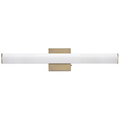 Maxim Rail 24" Wide Natural Aged Brass Led Bath Vanity 5cct