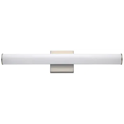 Maxim Rail Led 24" High Satin Nickel Wall Sconce In White