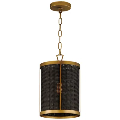 Maxim Rattan 1-light Pendant - Natural Aged Brass