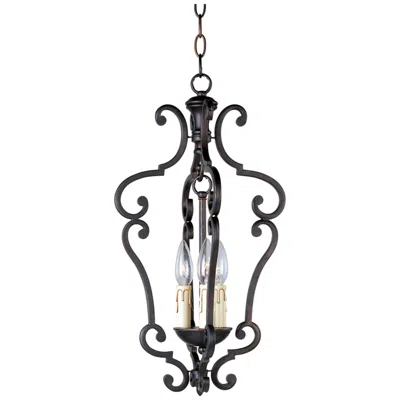 Maxim Richmond 11" Wide Umber Finish 3-light Scroll Pendant Chandelier