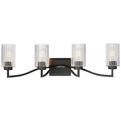 Maxim Rigata 32 1/4" Black 4-light Bath Vanity