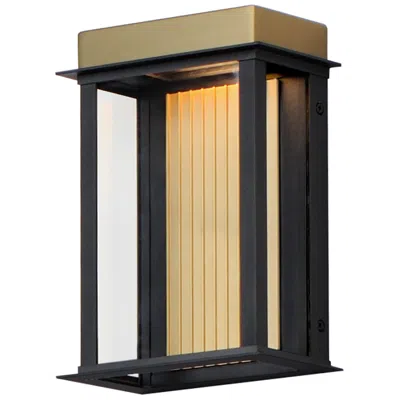 Maxim Rincon Small Led Outdoor Sconce - Black / Gold