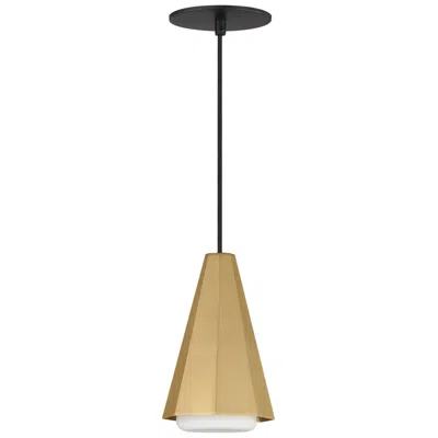 Maxim Rizzo 5 3/4" Wide Black/antique Brass Single Pendant