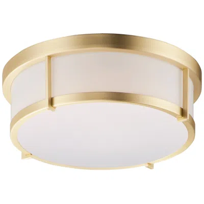 Maxim Rogue 13" Wide Satin Brass Led Ceiling Light