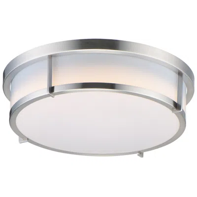 Maxim Rogue 13" Wide Satin Nickel Ceiling Light