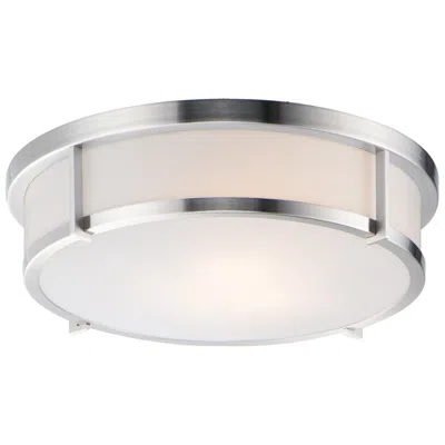 Maxim Rogue 17" Wide Satin Nickel Ceiling Light