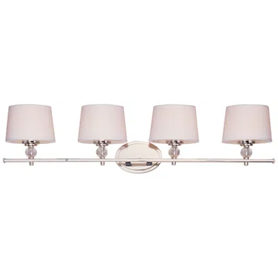 Maxim Rondo 36 1/4" Wide Polished Nickel 4-light Vanity Bath Light
