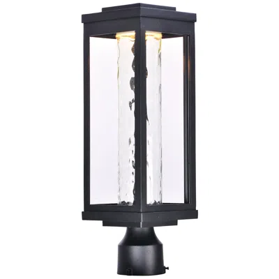 Maxim Salon 19 1/2" High Black Led Outdoor Post Light