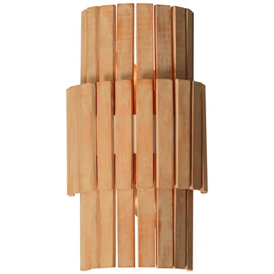 Maxim Satori 13 1/2" High Bamboo/natural Aged Brass Wall Mount