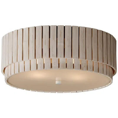 Maxim Satori 16" Wide Ecru 2-light Flush Mount