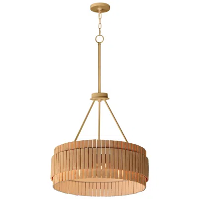 Maxim Satori 24" Wide Bamboo/natural Aged Brass 3-light Flush Mount