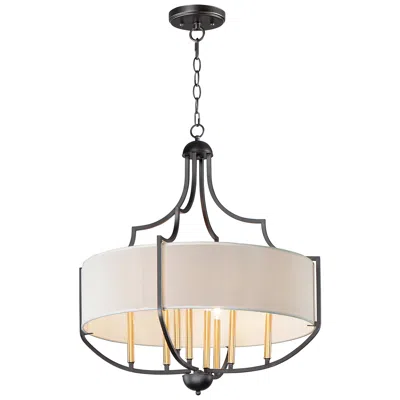 Maxim Savant 31" Wide Antique Bronze 8-light Pendant Light