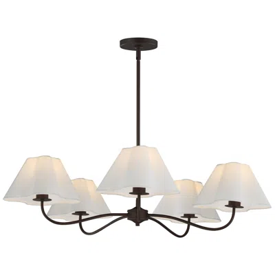 Maxim Saxon 37 1/2" Wide Oil Rubbed Bronze 5-light Chandelier