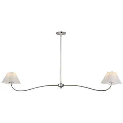 Maxim Saxon 62" Polished Nickel 2-light Pendant