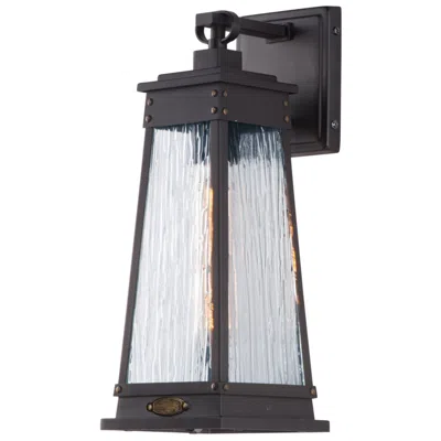 Maxim Schooner 15" High Olde Brass Outdoor Wall Light