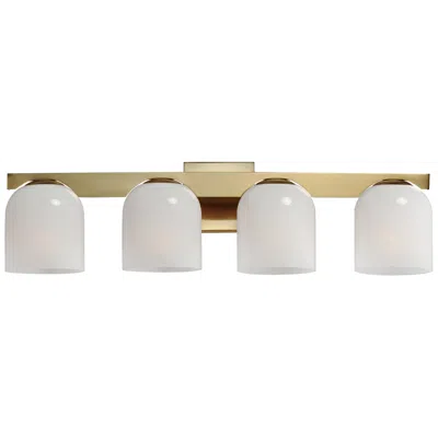 Maxim Scoop 4-light Bath Vanity Brass