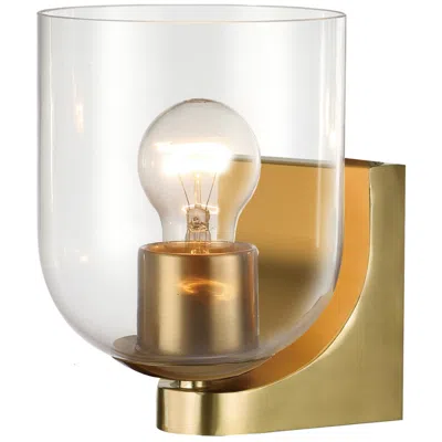 Maxim Scoop7 1/4" High Natural Aged Brass 1-light Bath Vanity