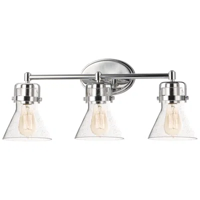 Maxim Seafarer 24 1/4"w Polished Chrome 3-light Bath Light