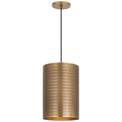 Maxim Shaka 14" Wide Weathered Brass 1-light Pendant