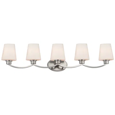 Maxim Shelter 37 1/2" Wide Satin Nickel 5-light Bath Light