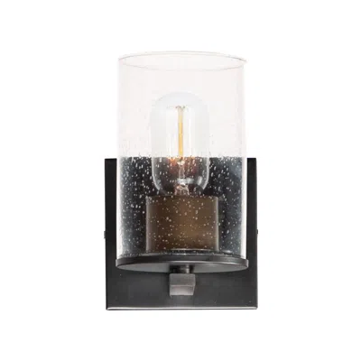 Maxim Sleek 1-light Bath Vanity - Antique Brass / Black