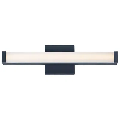 Maxim Spec 18" Wide Black Led Bath Vanity 5cct