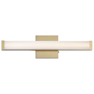 Maxim Spec 18" Wide Natural Aged Brass Led Bath Vanity 5cct