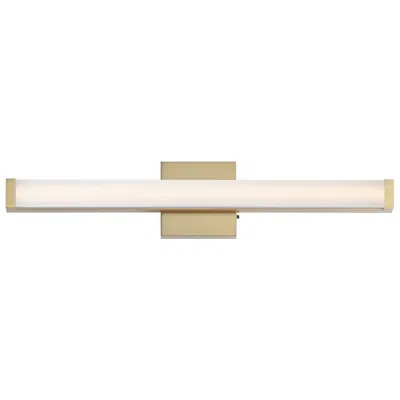 Maxim Spec 24" Wide Natural Aged Brass Led Bath Vanity 5cct