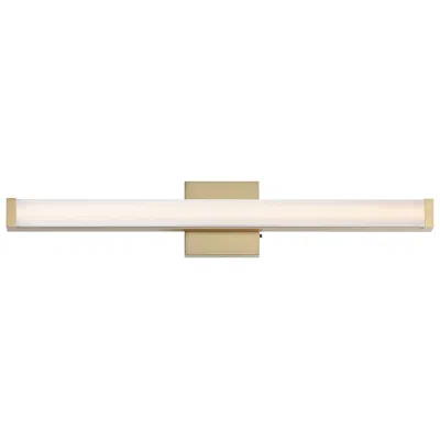 Maxim Spec 30" Wide Natural Aged Brass Led Bath Vanity 5cct