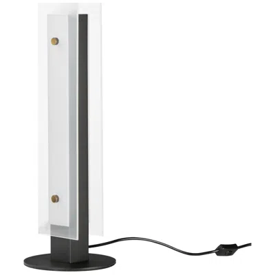 Maxim Spectre 20" Black/natural Aged Brass Led Table Lamp