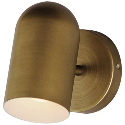 Maxim Spot Light 6 1/2"h Natural Aged Brass Led Outdoor Wall Light