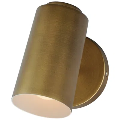 Maxim Spotlight Outdoor Natural Aged Brass Led Sconce - Cylinder