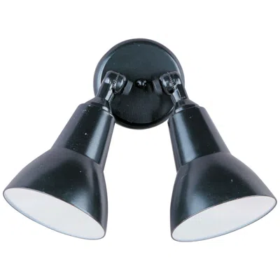 Maxim Spots 10 1/2" High Black 2-light Outdoor Wall Light
