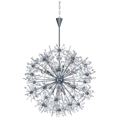 Maxim Starfire 18-light 32" Wide Polished Chrome Chandelier