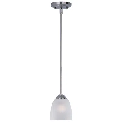 Maxim Stefan 1-light 5" Wide Satin Nickel Pendant Light