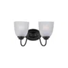 Maxim Stefan 2-light Bath Vanity Black