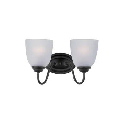 Maxim Stefan 2-light Bath Vanity Black