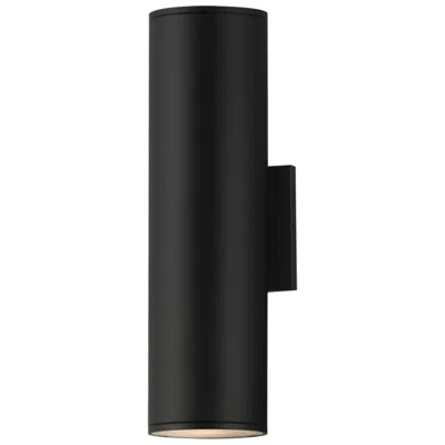 Maxim Stout 15" Black Outdoor Wall Sconce
