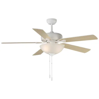 Maxim Super-max 52" Matte White Ceiling Fan With 2-light Kit