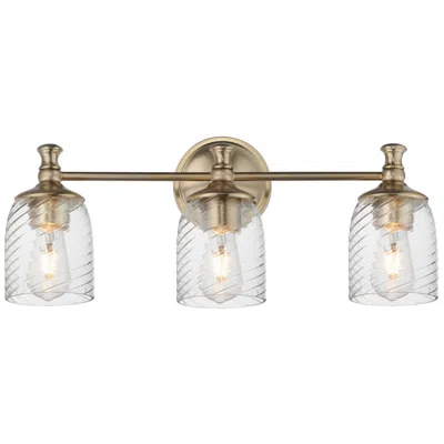 Maxim Swirl 23" Wide Satin Champagne 3-light Bath Vanity