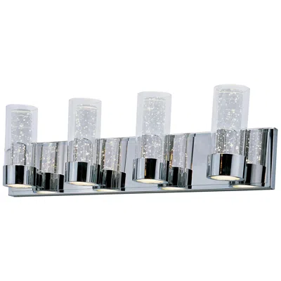 Maxim Sync 27" Wide 8-light Polished Chrome Vanity Bath Light