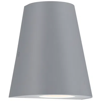 Maxim Taper 6" High Silver Mini Led Outdoor Wall Sconce