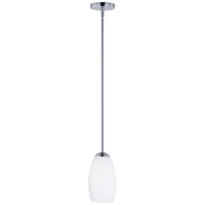 Maxim Taylor 1-light 5" Wide Satin Nickel Pendant Light