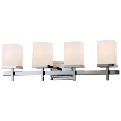 Maxim Tetra 30" Wide Polished Chrome 4-light Bath Light