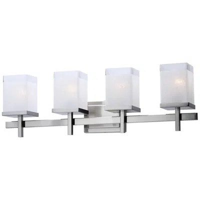 Maxim Tetra 30" Wide Satin Nickel 4-light Bath Light