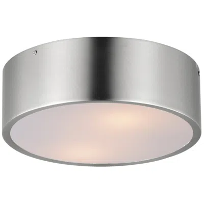 Maxim Tommy 12" Satin Nickel 2-light Surface Mount