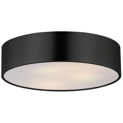 Maxim Tommy 16" Black 3-light Surface Mount
